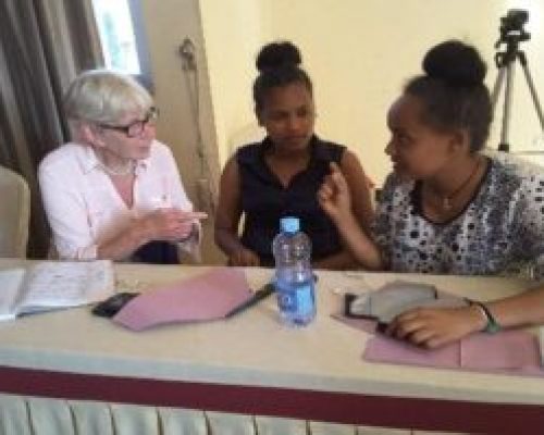 HAWE- Girls 2 Women organization -USA MHM Training at Bahir Dar city January 2018