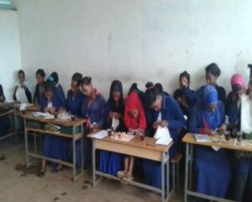 Training of Reusable sanitary pads on November 26, 2014